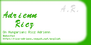 adrienn ricz business card